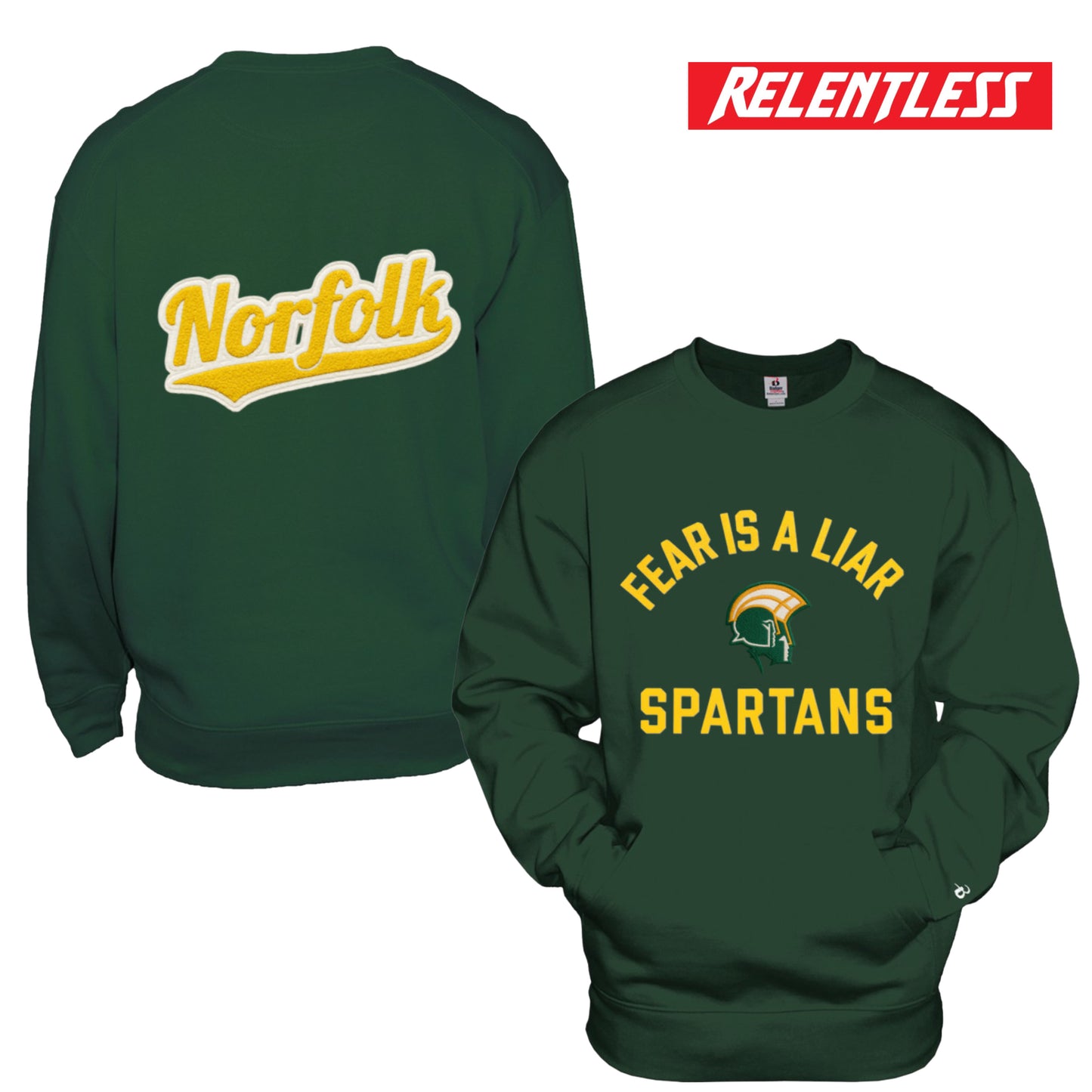 Fear Is A Liar Crewneck w/pouch (Limited Edition) Preorder only