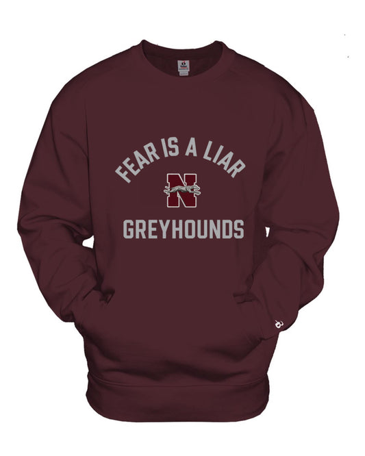 Fear Is A Liar Crewneck w/pouch (Limited Edition) Preorder only